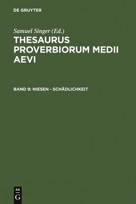 niesen - Schadlichkeit - Singer, Samuel (Founded by), and Kuratorium Singer der SAGW (Editor)