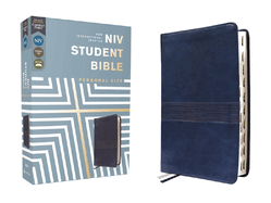 Niv, Student Bible, Personal Size, Leathersoft, Navy, Thumb Indexed, Comfort Print