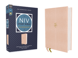 NIV Study Bible, Fully Revised Edition (Study Deeply. Believe Wholeheartedly.), Cloth Over Board, Pink, Red Letter, Comfort Print