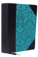 NKJV, Journal the Word Reference Bible, Imitation Leather, Blue, Red Letter Edition, Comfort Print: Let Scripture Explain Scripture. Reflect on What You Learn.