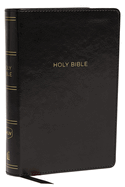 NKJV, Reference Bible, Compact, Large Print, Imitation Leather, Black, Red Letter Edition