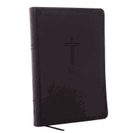 NKJV, Value Thinline Bible, Large Print, Imitation Leather, Black, Red Letter Edition