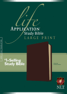 NLT Life Application Study Bible Large Print, Burgundy
