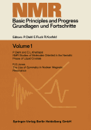 NMR Basic Principles and Progress. Grundlagen Und Fortschritte
