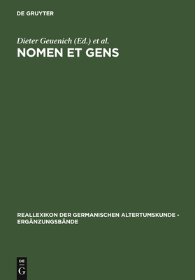 Nomen et gens - Geuenich, Dieter (Editor), and Haubrichs, Wolfgang (Editor), and Jarnut, J�rg (Editor)