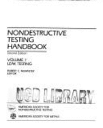 Nondestructive testing handbook