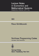 Nonlinear Programming Codes: Information, Tests, Performance