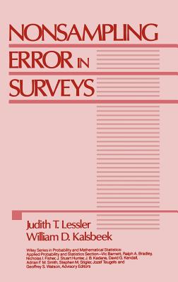 Nonsampling Error in Surveys - Lessler, Judith T, and Kalsbeek, William D
