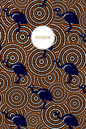 Notebook: Emu Notebook with Australian Aboriginal Artwork - Recycled Lined Journal