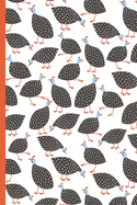 Notes: A Blank Isometric Graph Paper Notebook with Cute Guinea Fowl Cover Art