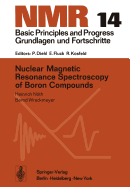 Nuclear Magnetic Resonance Spectroscopy of Boron Compounds