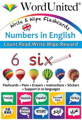 Numbers in English: Write & Wipe Flashcards - 