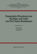 Numerische Prozeduren: Aus Nachlass Und Lehre