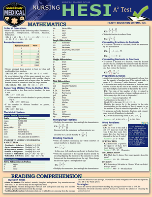 Nursing HESI A2: a QuickStudy Laminated Reference & Study Guide - Davis, April Michelle, MPS