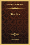 Obiter Dicta