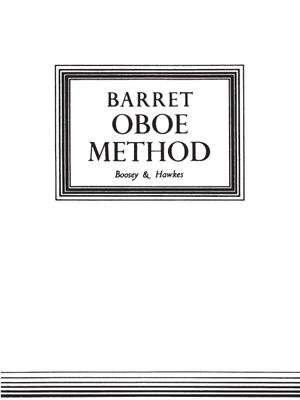 Oboe Method: Original Edition - Barrett, Apollon (Composer)