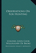 Observations On Fox Hunting