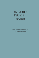 Ontario People: 1796-1803