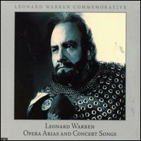 Opera Arias & Concert Songs - Leonard Warren (vocals); Raymond Keast (vocals); Willard Sektberg (piano)