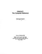 Oracle: The Complete Reference