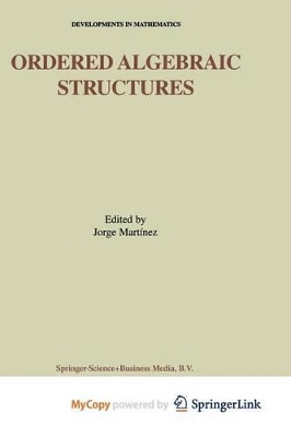 Ordered Algebraic Structures - Martinez, Jorge, Fra