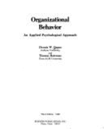 Organizational Behavior: An Applied Psychological Approach