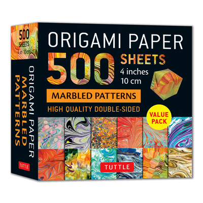 Origami Paper 500 Sheets Marbled Patterns 4 (10 CM) - Tuttle Studio (Editor)