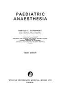 Paediatric Anaesthesia