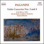 Paganini: Violin Concertos Nos. 3 & 4