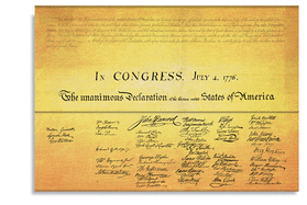 Paperblanks Declaration of Independence Document Folder Wrap Closure