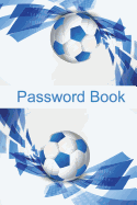 Password Book: Blue Football Background