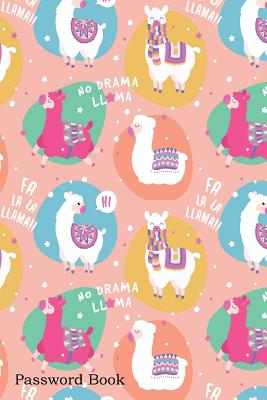 Password Book: Include Alphabetical Index With Seamless Pattern No Drama Llama - Shamrock Logbook