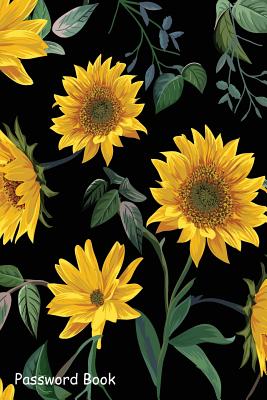Password Book: Include Alphabetical Index With Sun Flower illustration Seamless Pattern - Shamrock Logbook