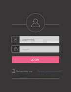 Password Book: Track and Remember Your Log-in and Password Over 500 User and Pass