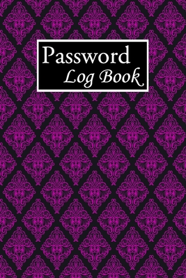 Password Log Book: Internet Password Logbook Large Print With Tabs - Violet Flower Pattern Background Cover - Pray, Norman M
