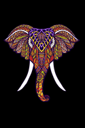 passwords: Internet Password Logbook Large Print With Tabs, password notebook alphabet - elephant mandala Cover