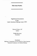 Path from Puebla: Significant Documents of the Latin American Bishops Since 1979