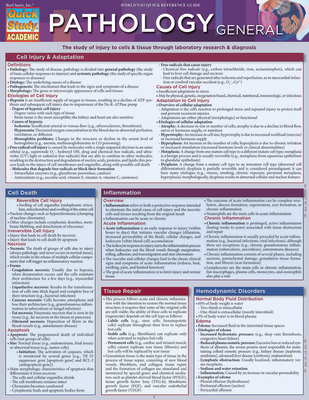 Pathology: General: Quickstudy Laminated Reference Guide - Zaher, Aiman