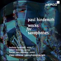 Paul Hindemith: Works for Saxophones - Barbara Buntrock (viola); Christoph Enzel (sax); Florian von Radowitz (piano); Jan Schulte-Bunert (sax);...