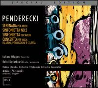 Penderecki:  Works for String Orchestra - Lukasz Dlugosz (flute); Rafal Kwiatkowski (cello); Radom Chamber Orchestra; Maciej Z�ltowski (conductor)