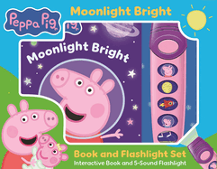 Peppa Pig Moonlight Bright Book 5 Sound Flashlight Set