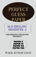 Perfect Guess Paper M.a English Semester -2