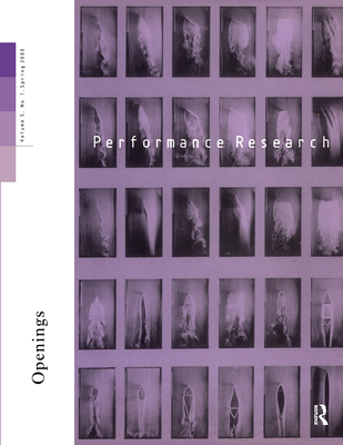 Performance Research V5 Issu 1 - Allsopp, Ric (Editor), and Williams, David (Editor)