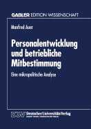 Personalentwicklung Und Betriebliche Mitbestimmung: Eine Mikropolitische Analyse