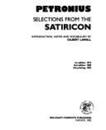 Petronius: Selections From The Satyricon