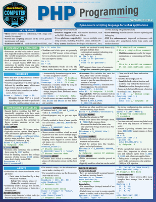 PHP Programming: A Quickstudy Laminated Reference Guide - Nixon