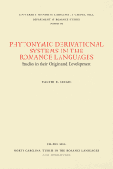 Phytonymic Derivational Systems in the Romance Languages: Studies in their Origin and Development