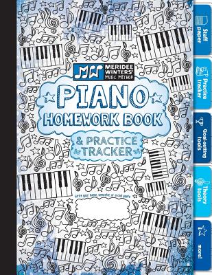 Piano Homework Book and Practice Tracker (Blue) - Winters, Meridee