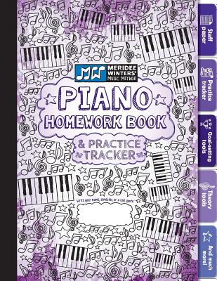 Piano Homework Book and Practice Tracker (Purple) - Winters, Meridee