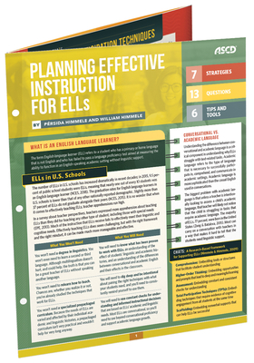 Planning Effective Instruction for Ells (Quick Reference Guide) - Himmele, P�rsida, and Himmele, William